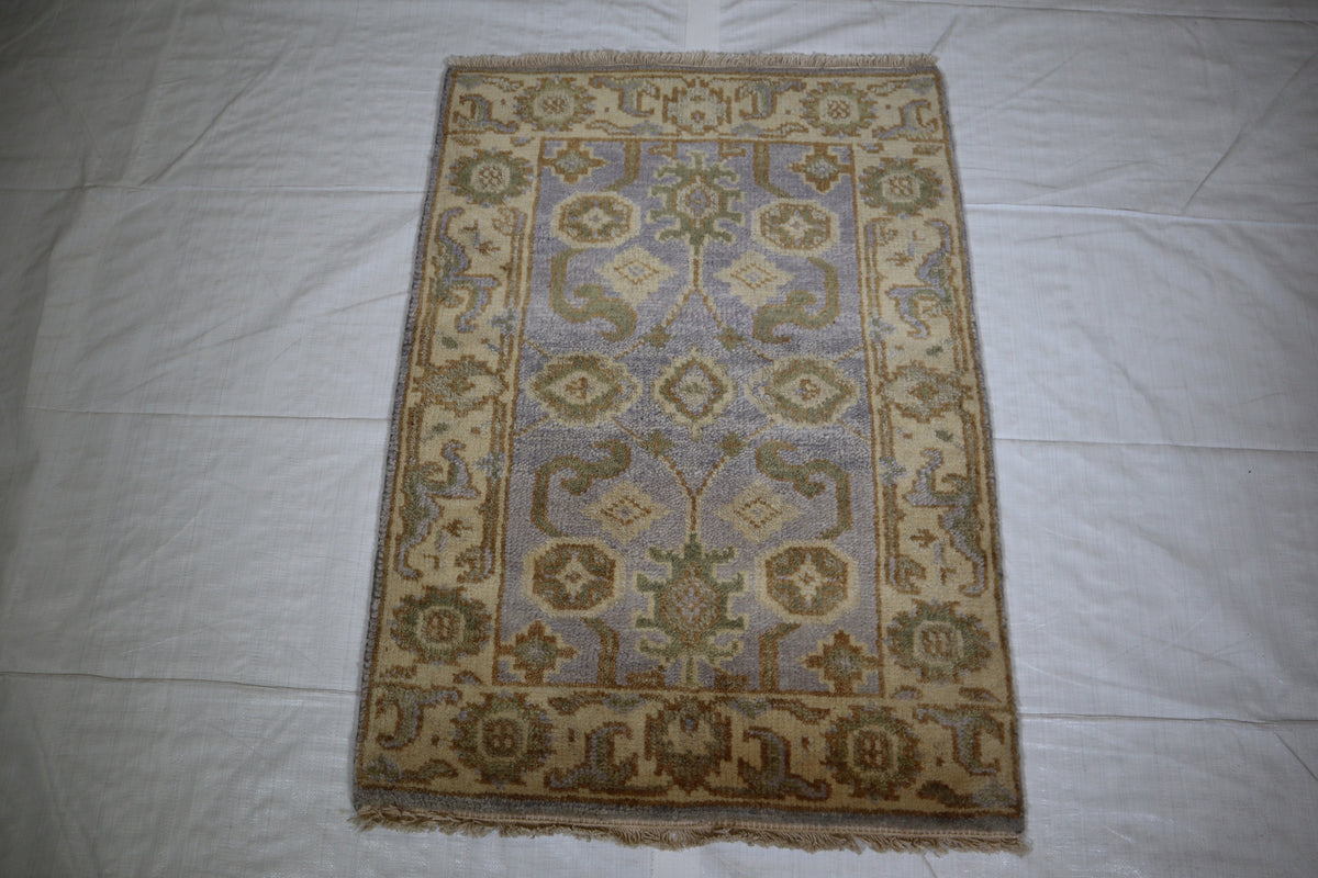 Oushak Rug, Persian Design Rug, Hand Knotted Wool Rug