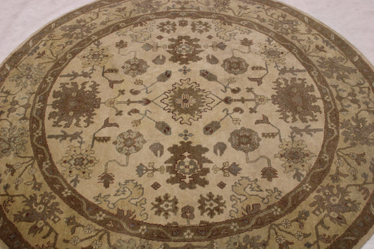Modern Persian Rugs, Round Rug, Oushak Rug, Round Kitchen Rug