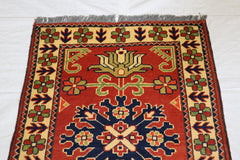 Afghan Kargahi Rug, Turkman Rug, Oriental Wool Rug