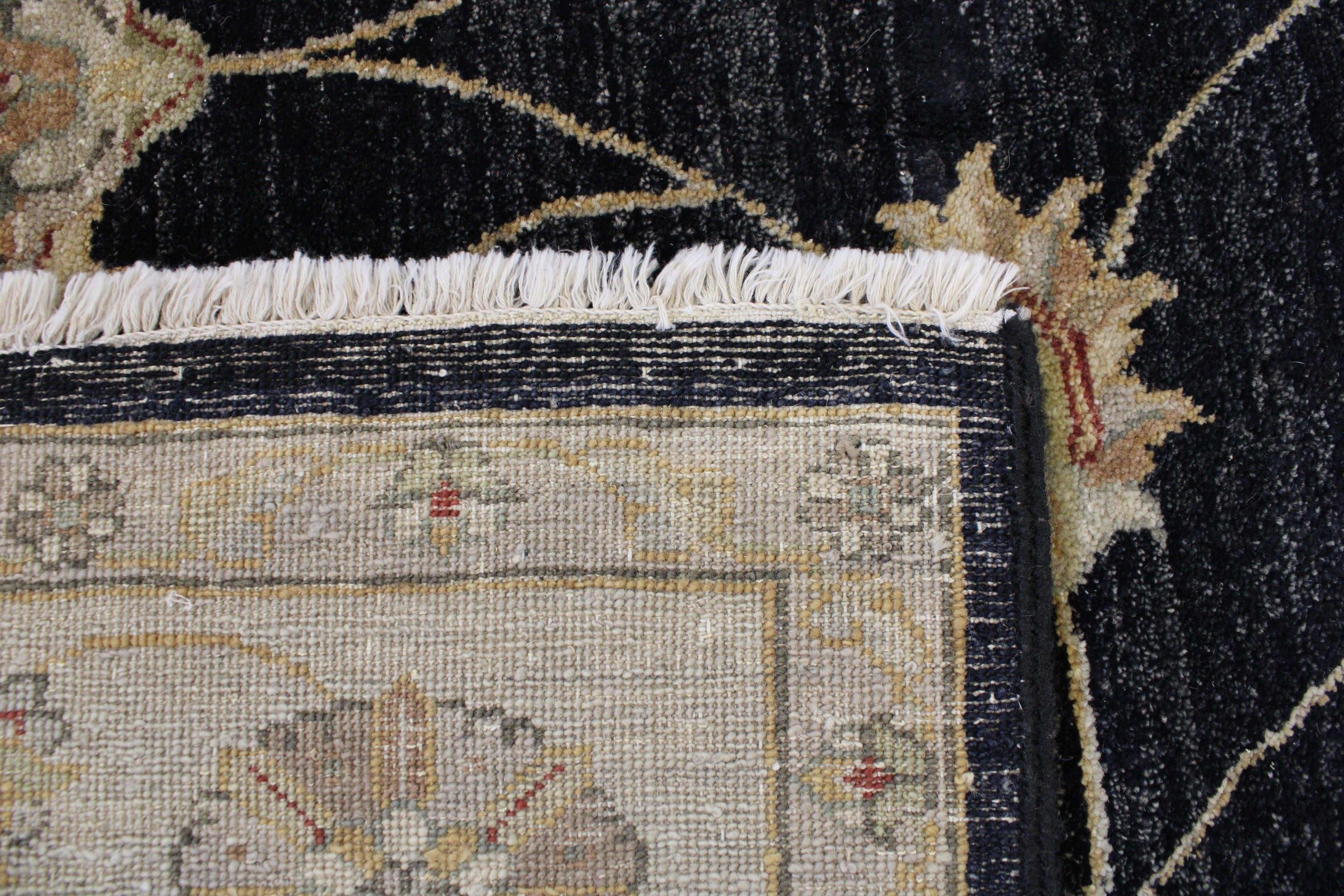 Black Oriental Rugs, Hand Knotted Wool Rug, High Twist Rug, 6x9 Rugs, Rug Types 