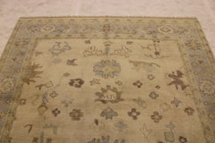 6'2" x 8'10" Oushak Hand Knotted Rug