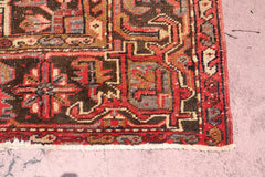 Heriz Rug, Persian Rug, Semi-Antique, Colorful Area Rug