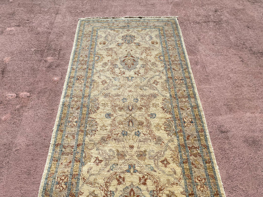 Oushak Runner, Oriental Runner, Hand Knotted Runner, 3x12 Runner